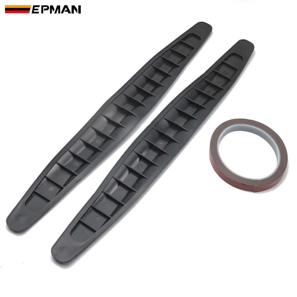 Protetor de Para-choque de Carro 2PCS Protetor de Canto Frontal do Corpo do Para-choque, Guarda Lateral do Para-choque, Proteção Traseira, Adesivos de Fibra de Carbono