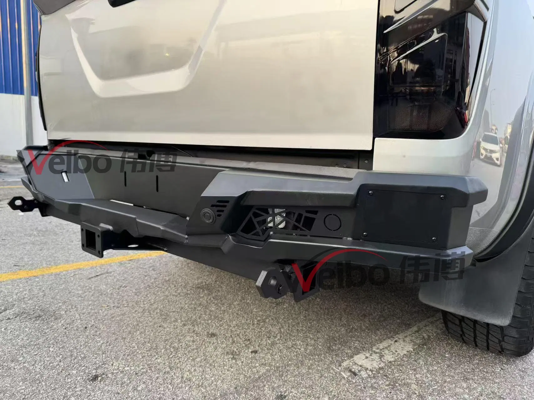 Parachoque Traseiro Armando Heavy Duty Q235A Aço Carbono para Caminhonete Hilux