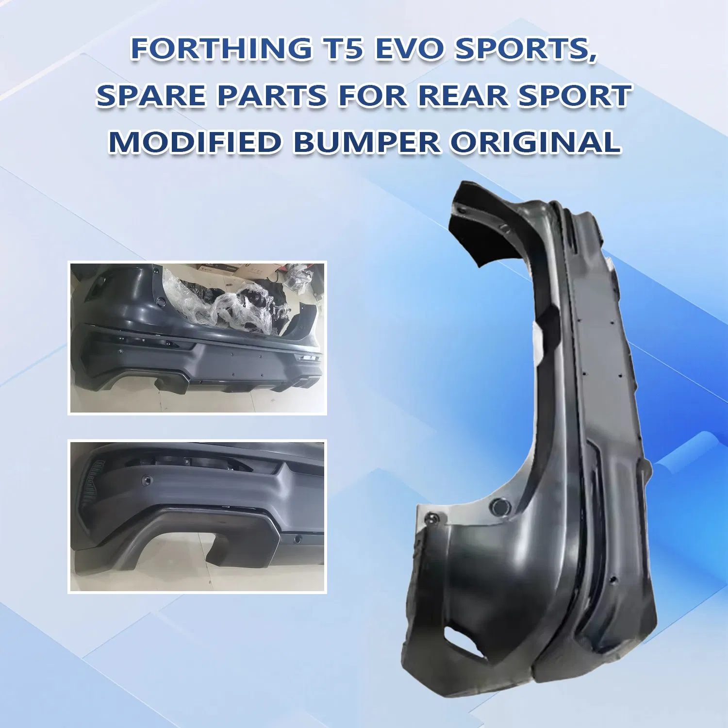 Sistema de Para-choque Traseiro Atualizado OEM Forthing T5 Evo Sports Componentes Originais