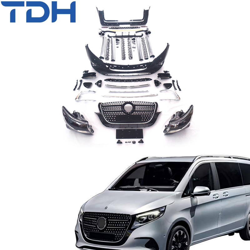 Acessórios de Carro Para 2016-2023 Mercedes V-Class V260 Vito W447 Facelift 2024 V300 Para-choque Dianteiro Para-choque Traseiro
