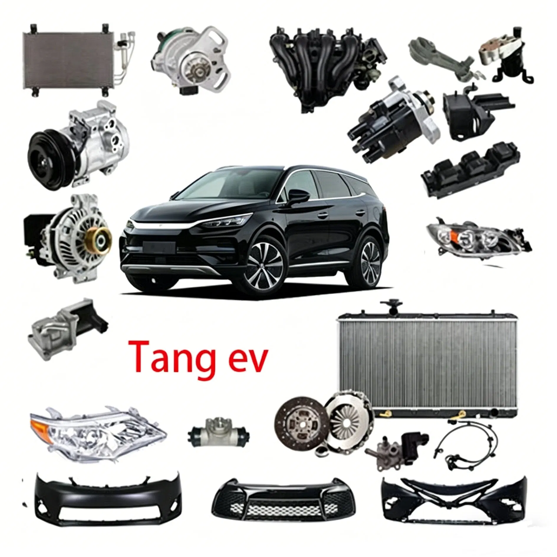 Suporte superior de montagem Byd Tang, para-lama, painel de acabamento do para-choque dianteiro esquerdo, peças de reposição originais de mercado paralelo