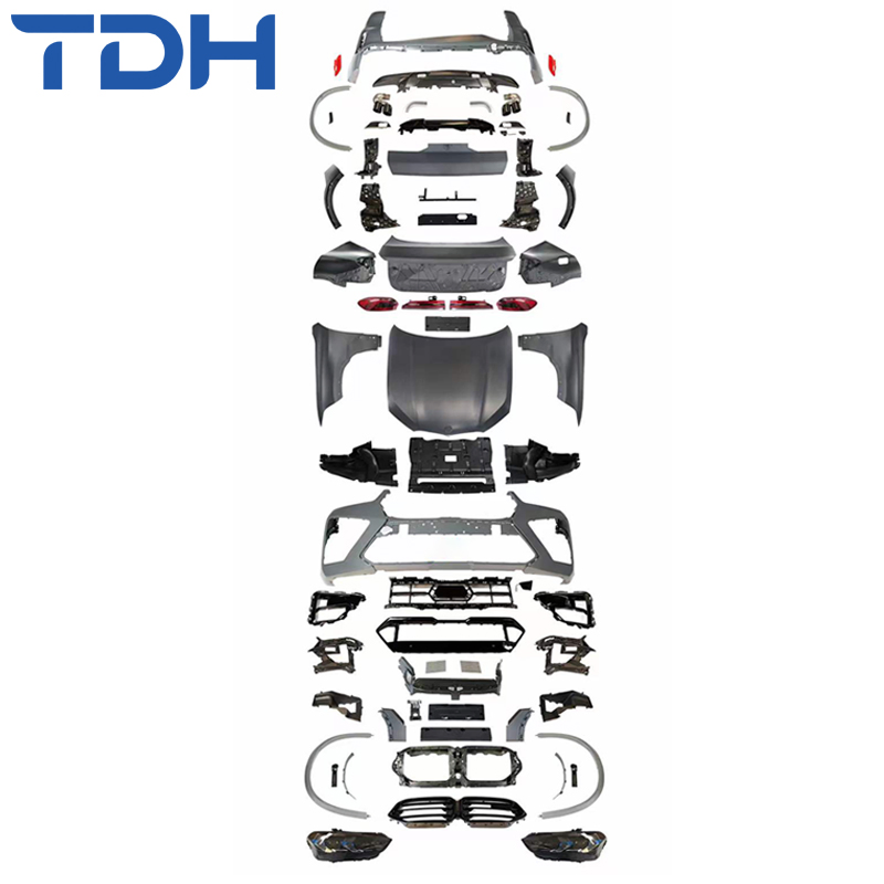 2024 Novo Para-choque de Carro para 2007-2015 BMW X6 E71 Modificado para X6 G06 Lci X6m Para-choque Dianteiro Para-choque Traseiro com Capô de Alumínio
