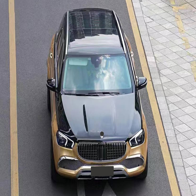 Novo Item com Kit de Carroceria Includedclips Mercedes GLS X167 W167 Facelift Frontal e Traseiro Maybach Para-choques Difusor Plástico