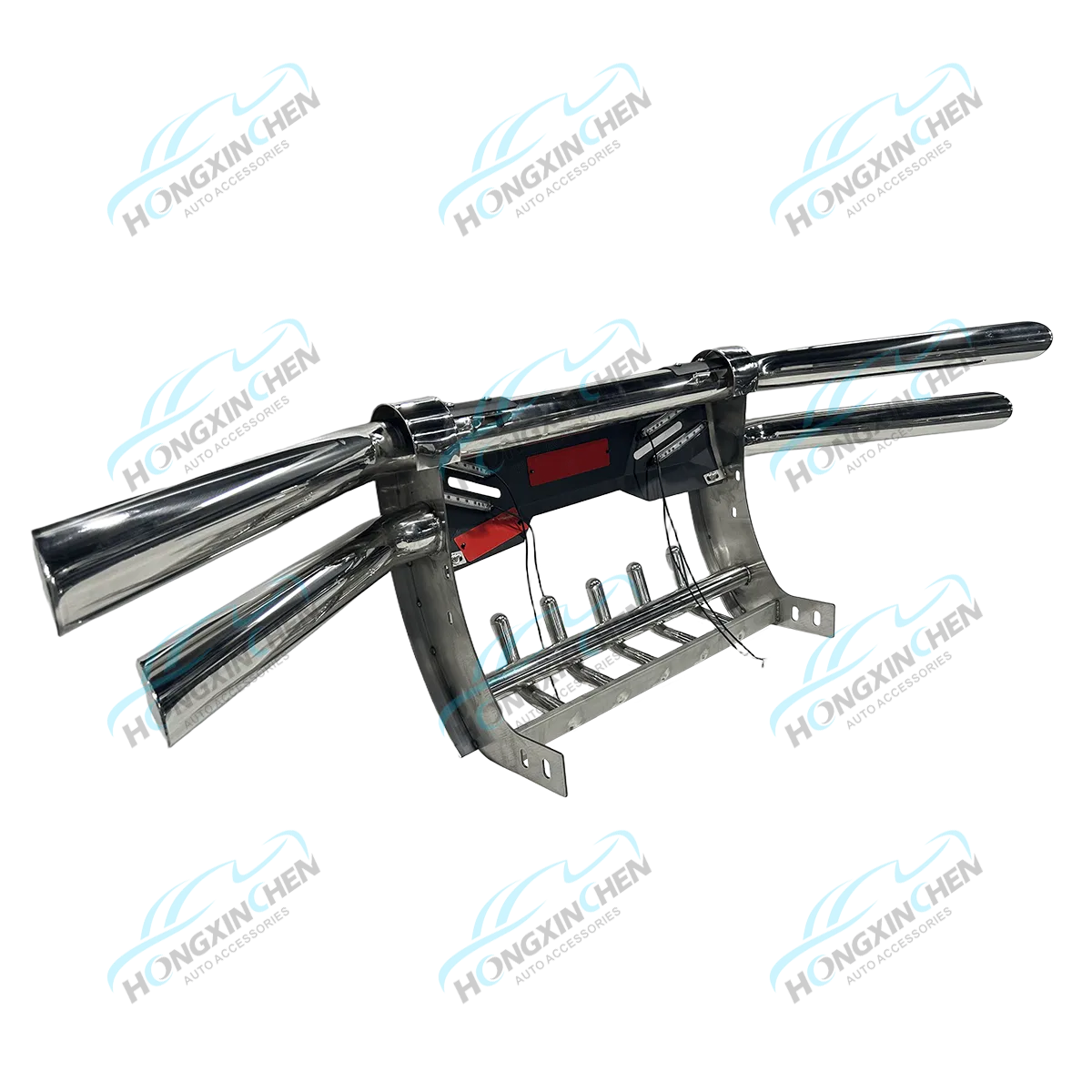 Barra Frontal Iluminada de Aço Inoxidável de Alta Qualidade Vendas Diretas de Fábrica para Veículo Hilux Para-choque Premium Pajero Np300