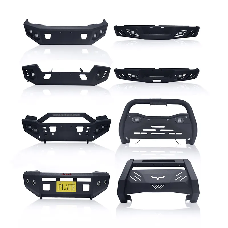 Bumper dianteiro e traseiro personalizado 4X4 de aço para Toyota Hilux, Land Cruiser, Nissan Navara D40, Ford Ranger, Isuzu Dmax, Triton