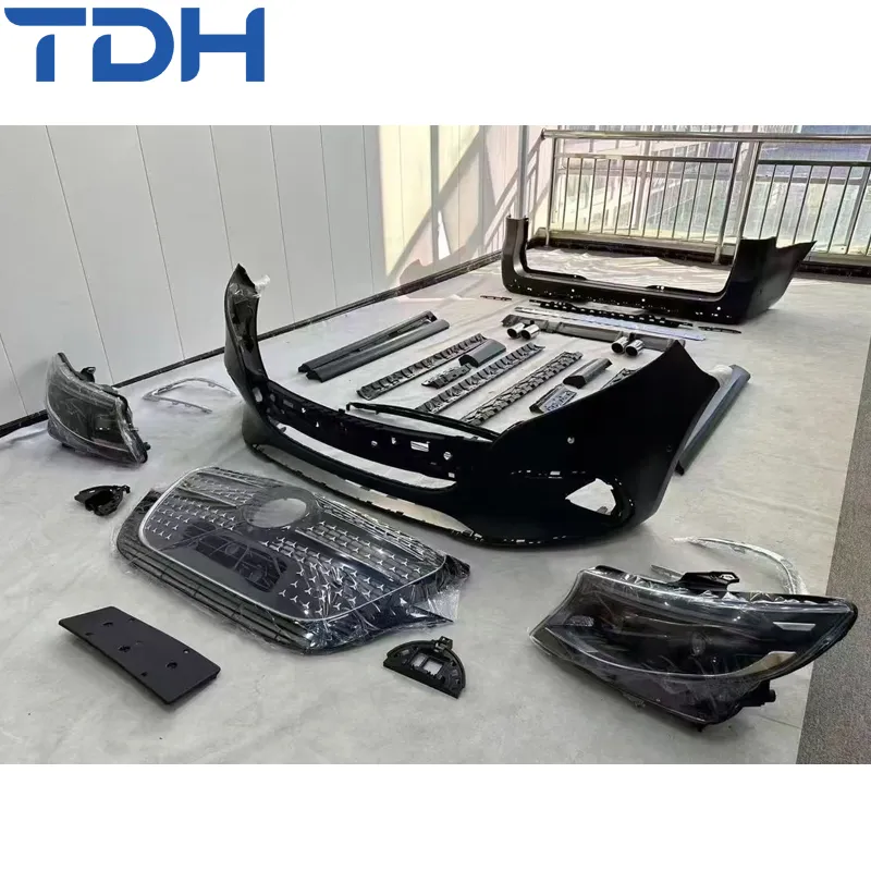 Acessórios de Carro Para 2016-2023 Mercedes V-Class V260 Vito W447 Facelift 2024 V300 Para-choque Dianteiro Para-choque Traseiro