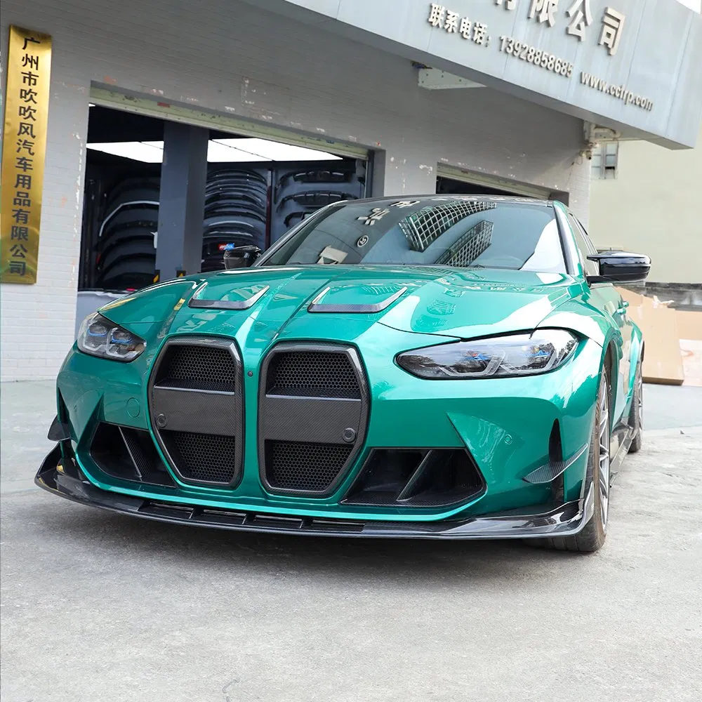 Novo Design de Estilo Ax de Fibra de Carbono Seco para BMW M3 M4 G80 G82 G83 2021-2025 Spoiler Frontal do Para-choque Dianteiro Kit de Carro