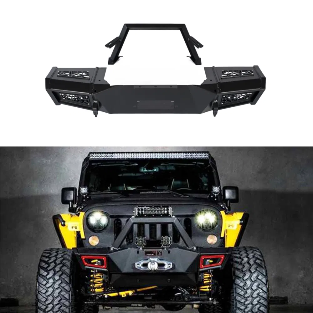 Bumper de Alumínio para Jeep Wrangler Jk Peças de Carro Offroad Protetor Frontal Bumper Frontal Personalizado
