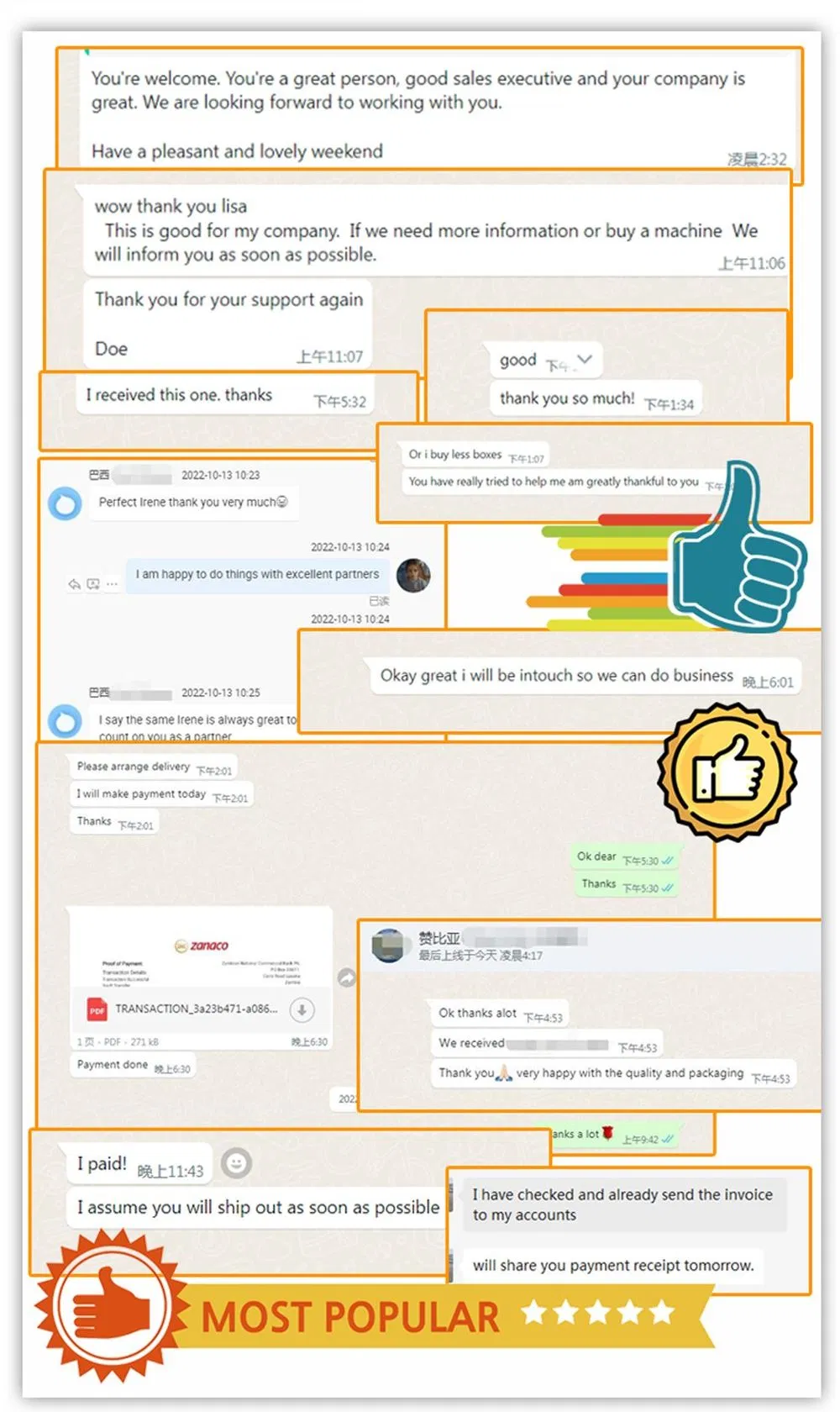 Feedback dos clientes 1