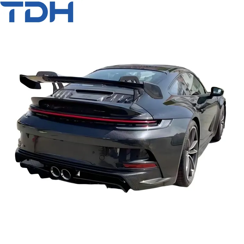 Preço de Fábrica para Para-choque de Carro 2019+Porsche Carrera 911 992 Facelift para Gt3 Para-choque Dianteiro e Traseiro com Capô de Fibra de Carbono Seco