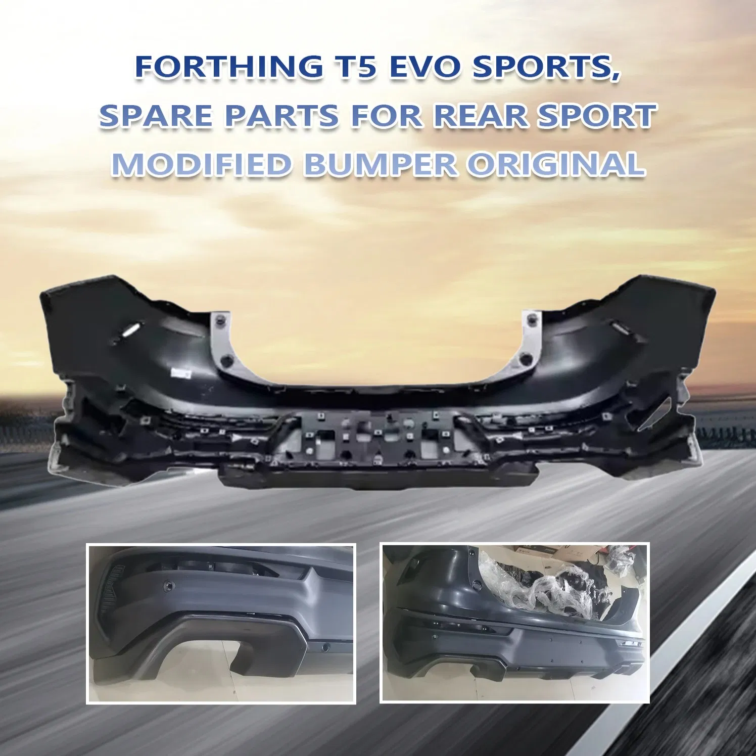 T5 Componentes Originais Evo Sports para Para-choque Traseiro Dinâmico Original de Fábrica