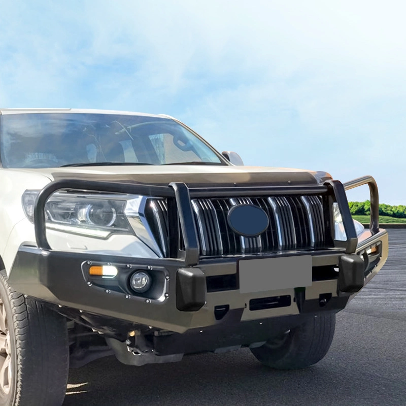 com Placa de Proteção 4X4 Guarda de Bumper Frontal de Aço para Caminhonete Bar Bull para Toyota Landcruiser Land Cruiser LC200 200 Prado 2020 2021