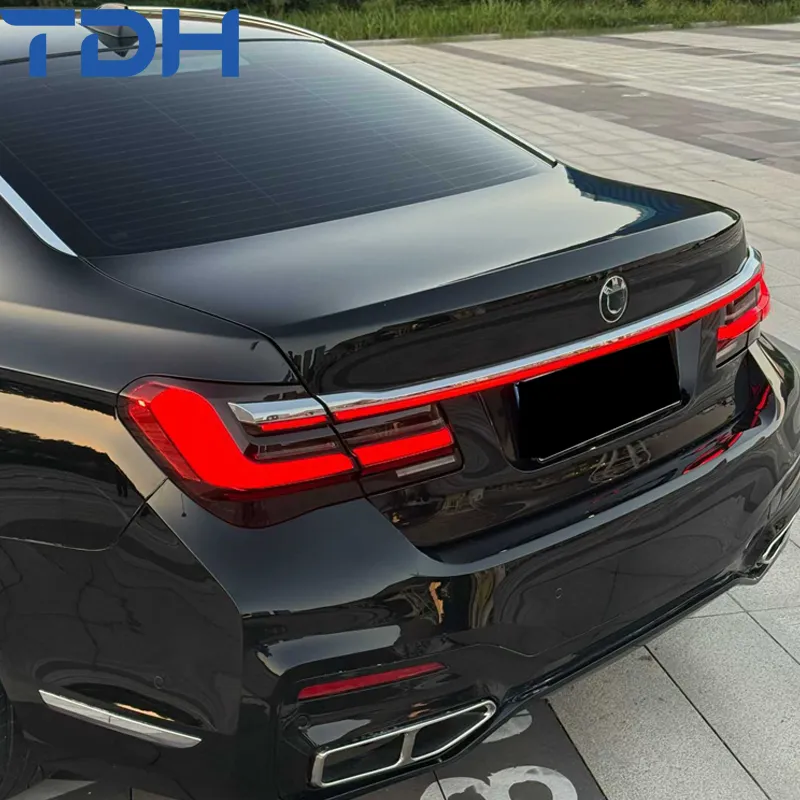 Parachoque de plástico PP para 2009-2015 BMW 7 Série F01 F02 Facelift para 2019-2022 G12 Parachoque M-Tech com capô de alumínio