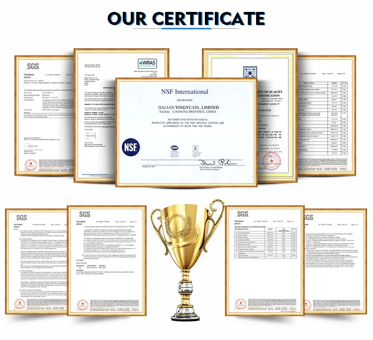 Certificados de qualidade da fábrica