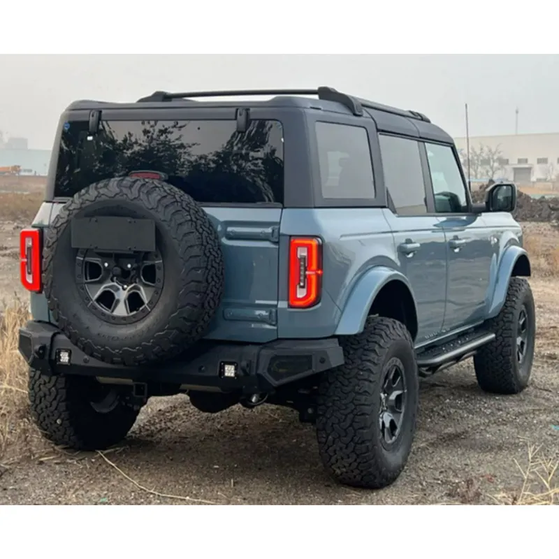 Bumper traseiro de ferro premium para Ford Bronco, peças de carro off-road, upgrade de autopartes, aço personalizado