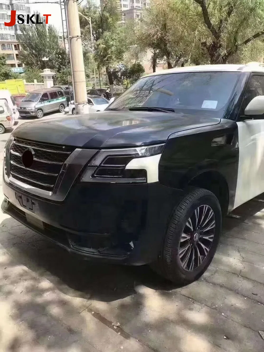 Acessórios de Carro Jsklt Incluem Grade Luz Traseira Faróis Para-choque Dianteiro Traseiro Kit de Carroceria para 2022 Nissan Patrol Y62 Modelo Nismo