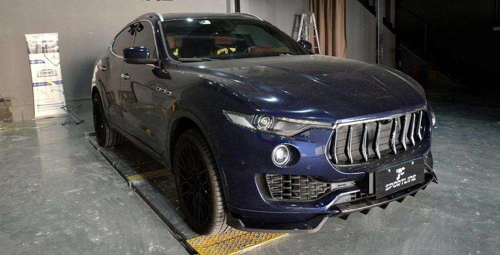 Maserati Levante S Sport SUV 4-Door 2016-2019 Para-choque Frontal em Fibra de Carbono