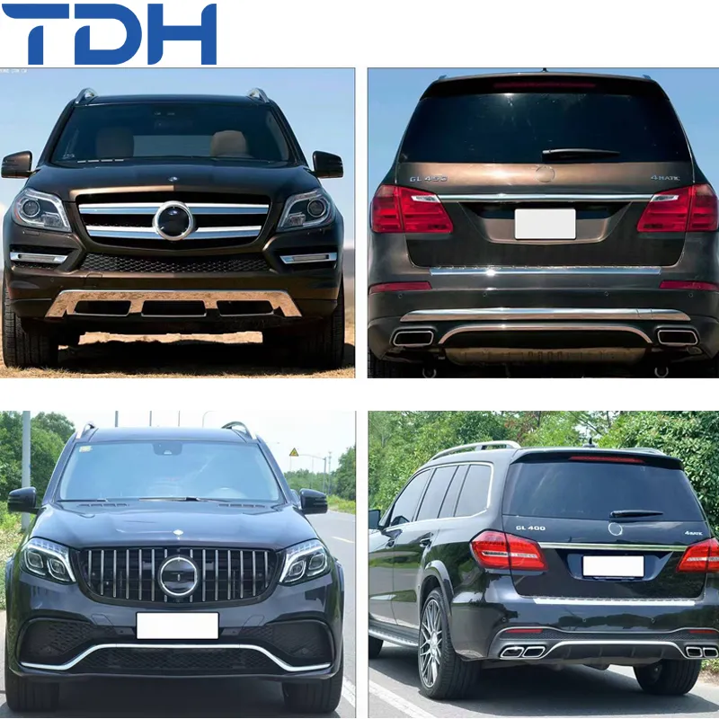 Factory Price Car Bumper for 2013-2015 Mercedes X166 Facelift to 2016-2019 GLS63 Amg Bumper with Aluminum Hood