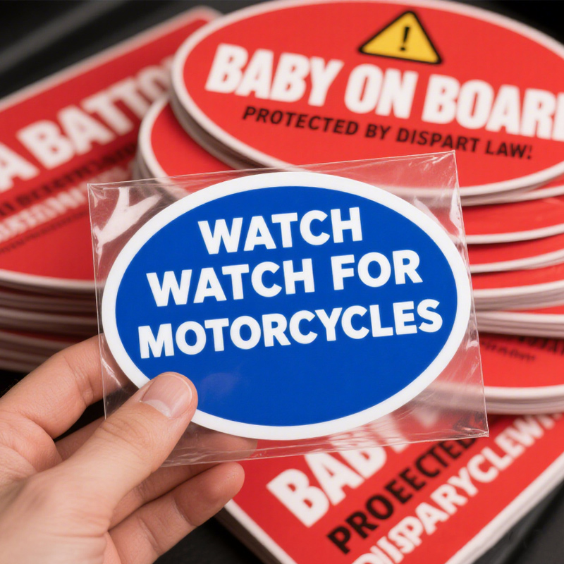 Adesivos de Carro Personalizados com Vinil Resistente às Intempéries e Resistência aos Raios UV para Uso Externo, Decalques Recortados para Publicidade de Veículos
