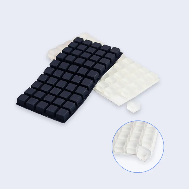 Amortecedores de silicone transparente