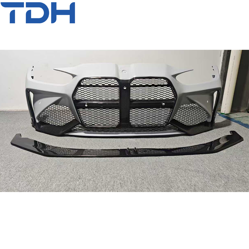Para-choque de Fibra de Carbono Adro para BMW G80 G82 G83 M3 M4 Facelift Para-choque Frontal Auto