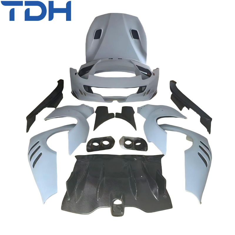 Para-choque de Carbono de Alta Qualidade para Ferrari F12 Modificado para Estilo Tdf Para-choque Rar com Peças de Carro em Fibra de Carbono