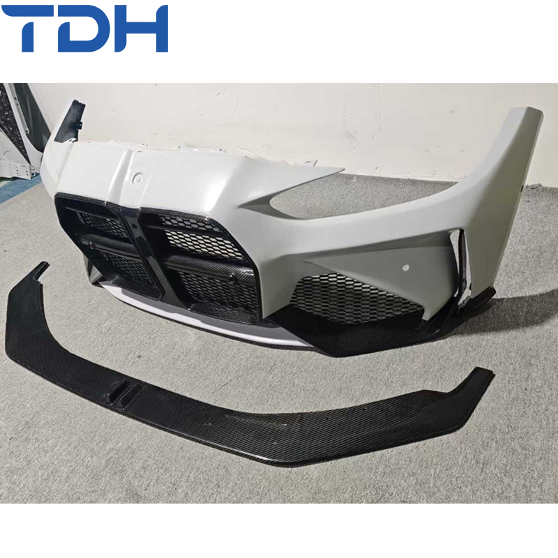 Para-choque de Fibra de Carbono Adro para BMW G80 G82 G83 M3 M4 Facelift Para-choque Frontal Auto