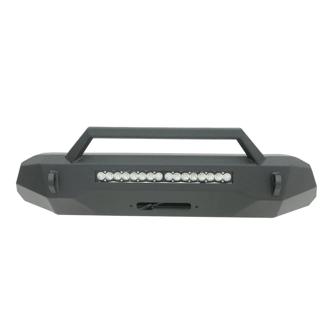 Bumper Frontal de Caminhão com Guincho de Aço LED para 16-24 Toyota Tacoma