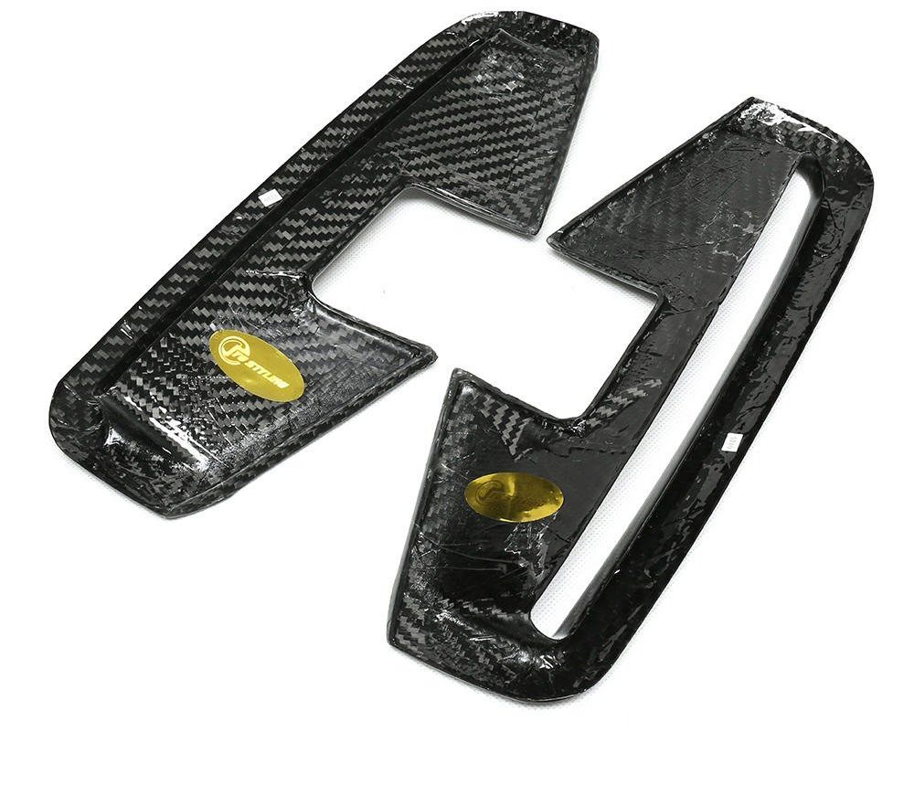 para BMW 4 Ser G22 G23 M440I Canards de Para-choque Frontal em Fibra de Carbono Seco M-Sport 4 PCS/Conjunto Acabamentos de Divisória Kit de Carro