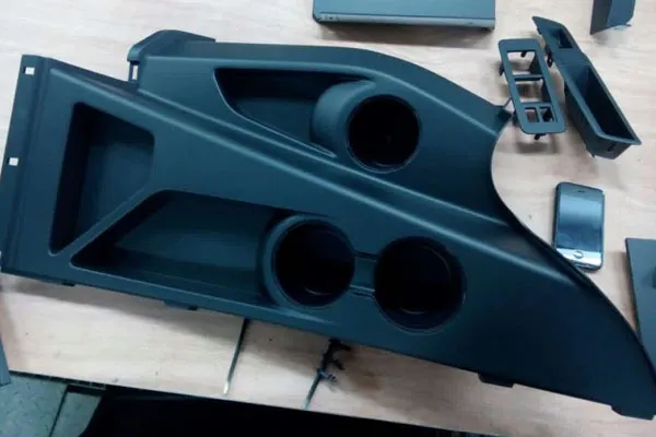Para-choque dianteiro de carro personalizado com molde de plástico de fibra de carbono inteira