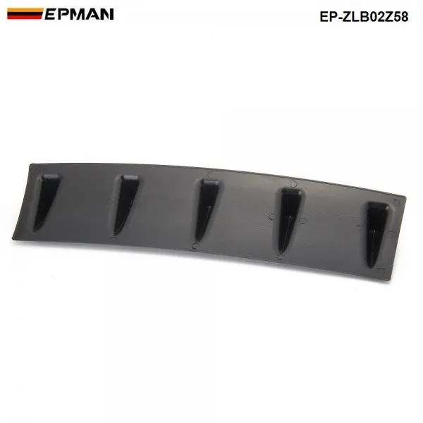 Difusor de Lábio Traseiro Cor Preto Carbono ABS Universal - Detalhes
