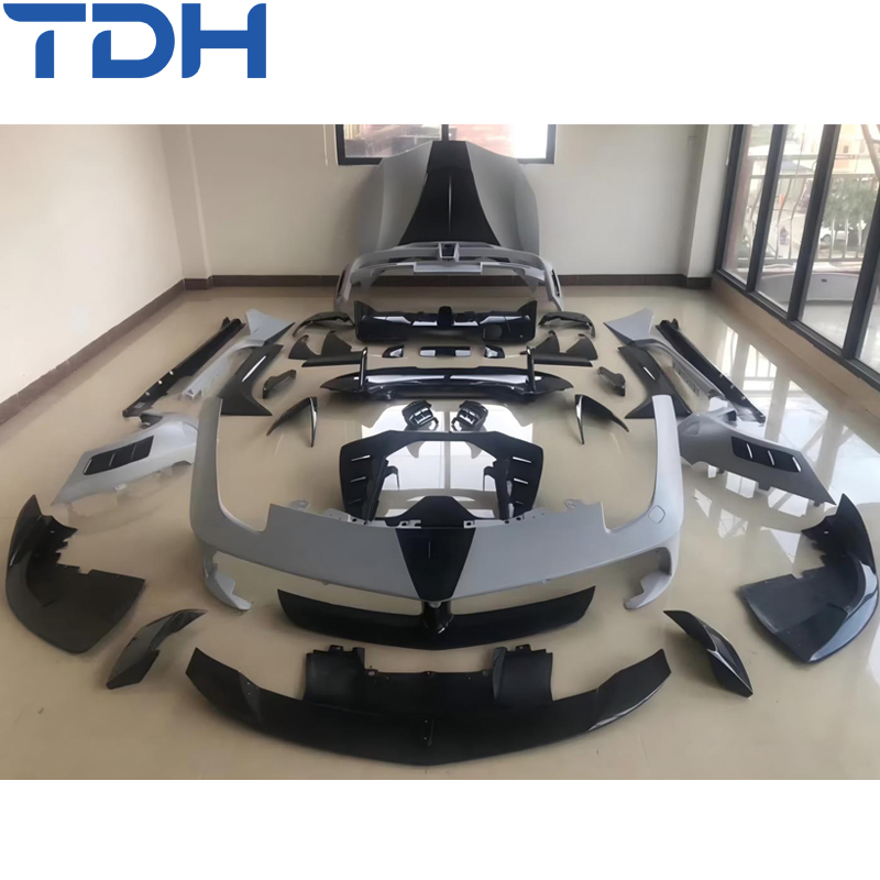 Para-choque de Carbono de Alta Qualidade para Ferrari 488 Facelift para Para-choque Frontal Mansory Para-choque Traseiro com Peças de Carro em Carbono