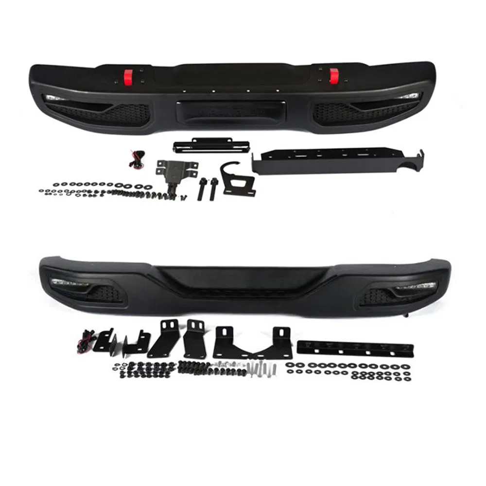 Para 2007-2017 Jeep Wrangler Jk Peça de Carro de Carroceria Offroad Para-choque Dianteiro e Traseiro em Alumínio Personalizado