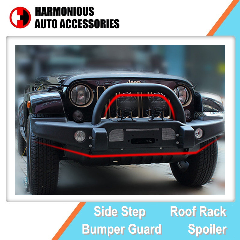 Peça de Carro Acessório Auto Estilo Aev Parachoque Frontal para Jeep Wrangler (JK) 2007-2017 Barra de Aço