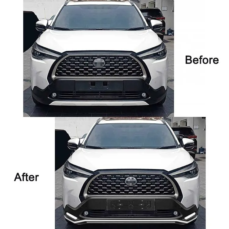 Acessórios de Carro Novos Kit de Carro de Plástico ABS para Para-choque Dianteiro e Traseiro para Toyota Corolla Cross 2020 2021