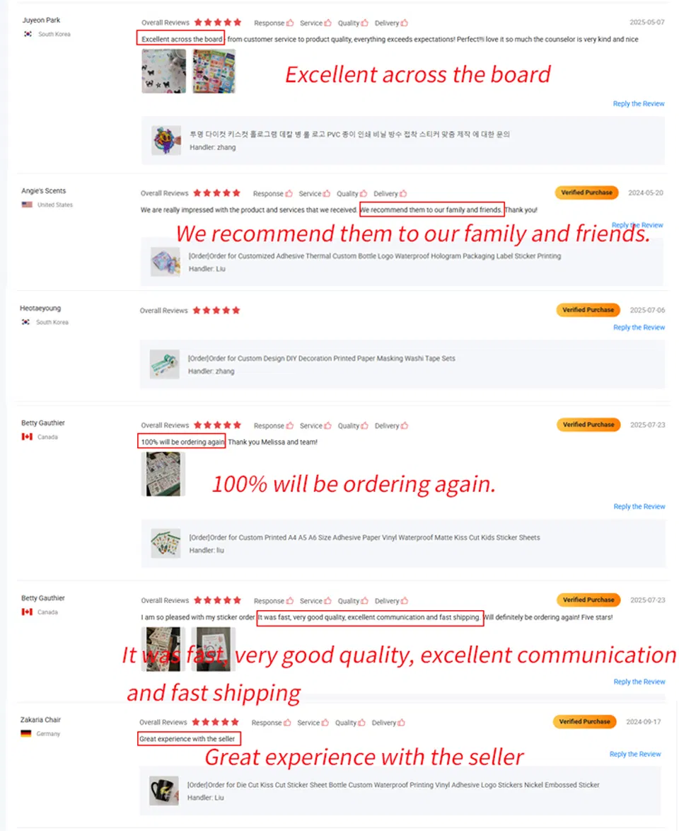 Avaliações Positivas dos Clientes