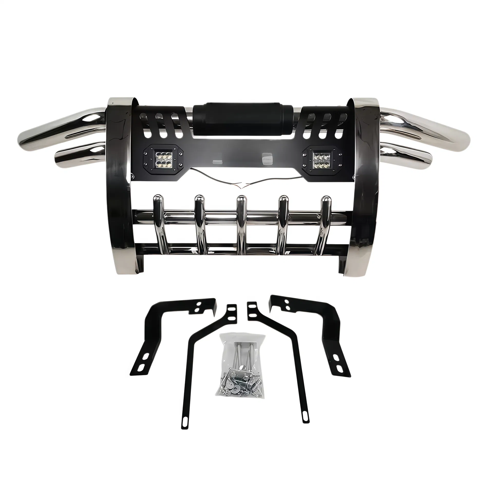 Novo Protetor de Para-choque Frontal para Fh/FM/R/P/G/ 304 Barra de Bull Bar de Aço Inoxidável Pesada 1.8-2.5mm Espessura