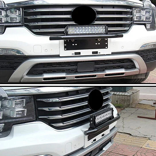 Moldura de Placa de Licença Personalizada para Veículo Off-Road Automotivo para o Para-choque Dianteiro