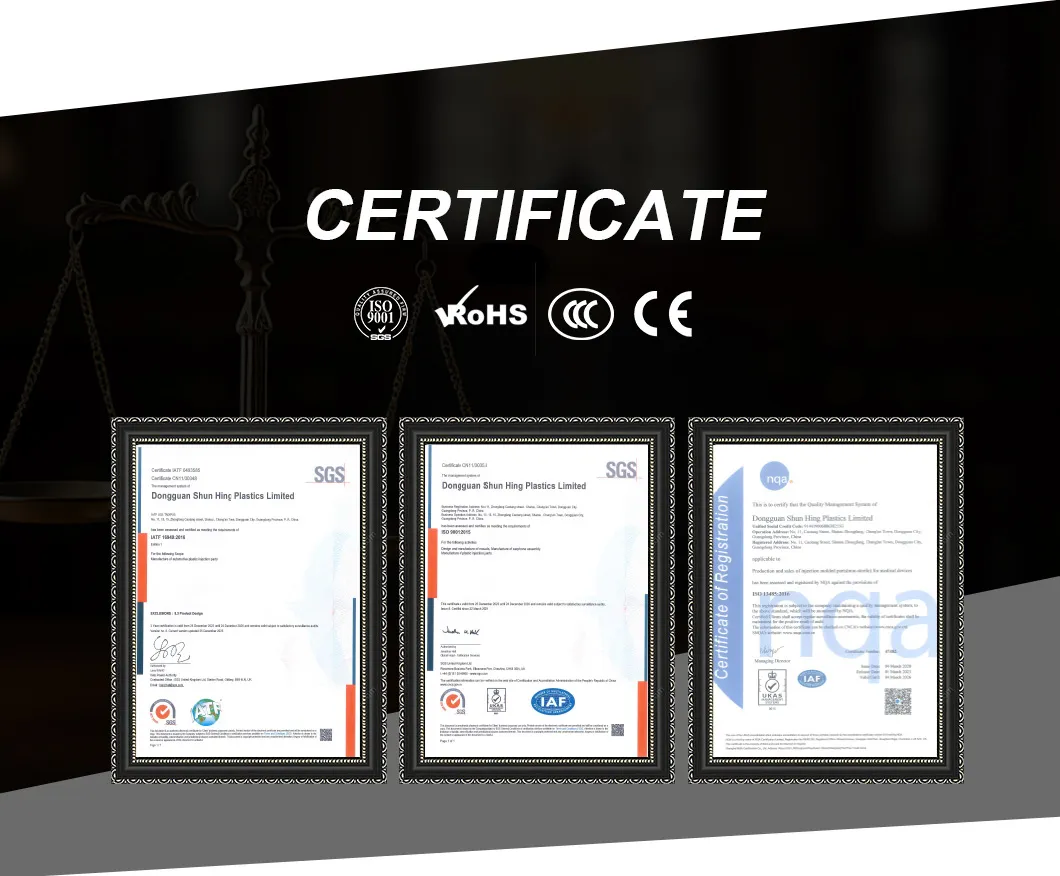 Peças de Plástico Automotivo Certificadas IATF 16949 para Interior e Exterior de Veículos