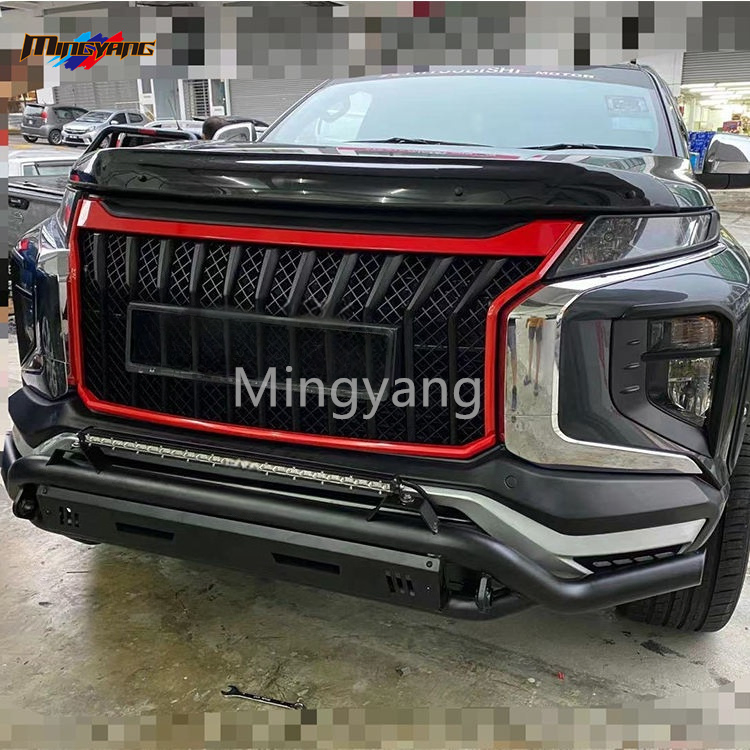 Bumper Frontal de Aço para Carro Acessórios para Pickup Triton L200 2019 Peças de Auto 4X4