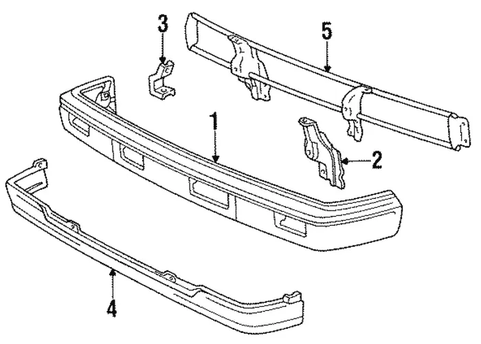 Bumper Frontal de Aço Cromado Estilo OE para Hilux 1983-1988 Caminhonete