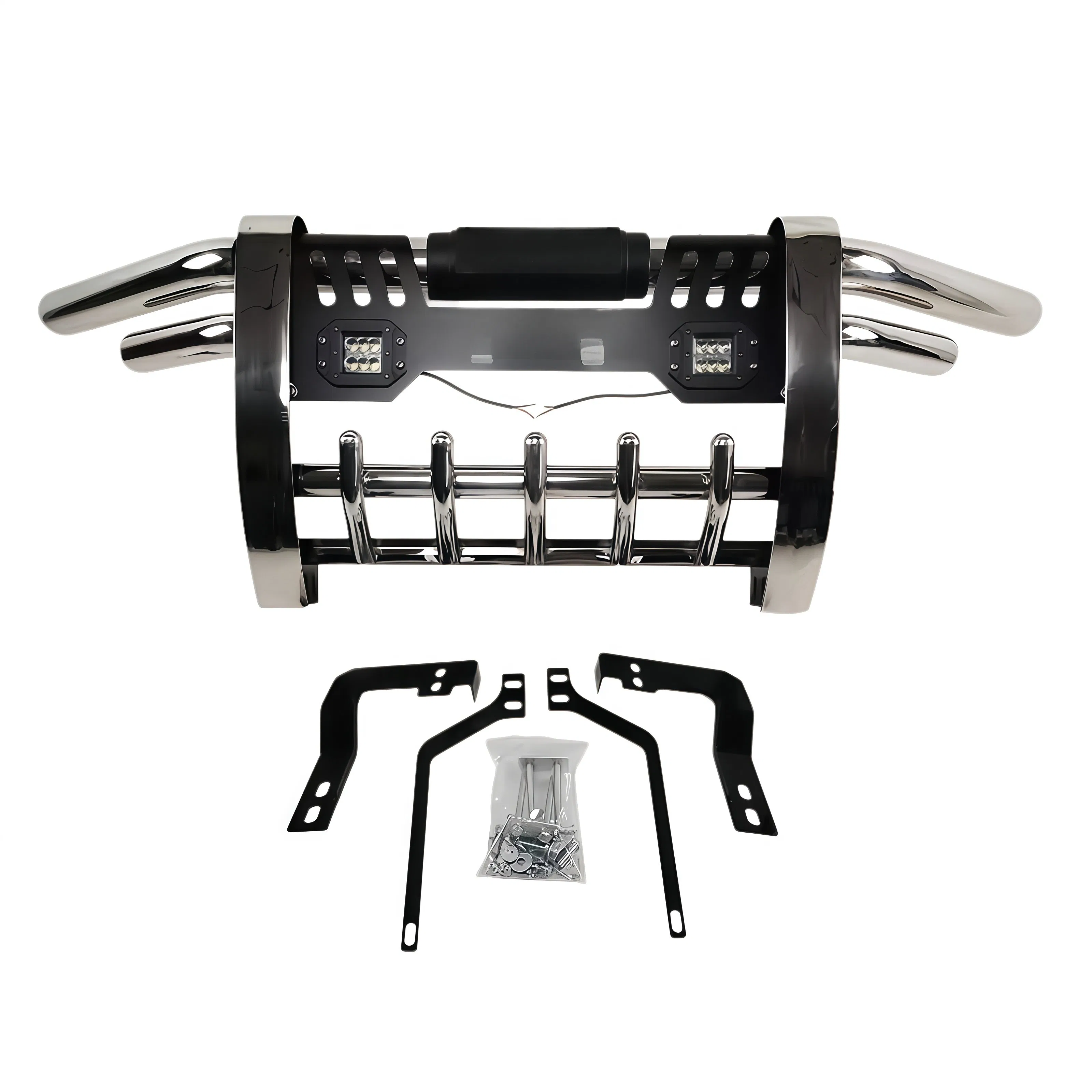 Novo Protetor de Para-choque Frontal para Fh/FM/R/P/G/ 304 Barra de Bull Bar de Aço Inoxidável Pesada 1.8-2.5mm Espessura