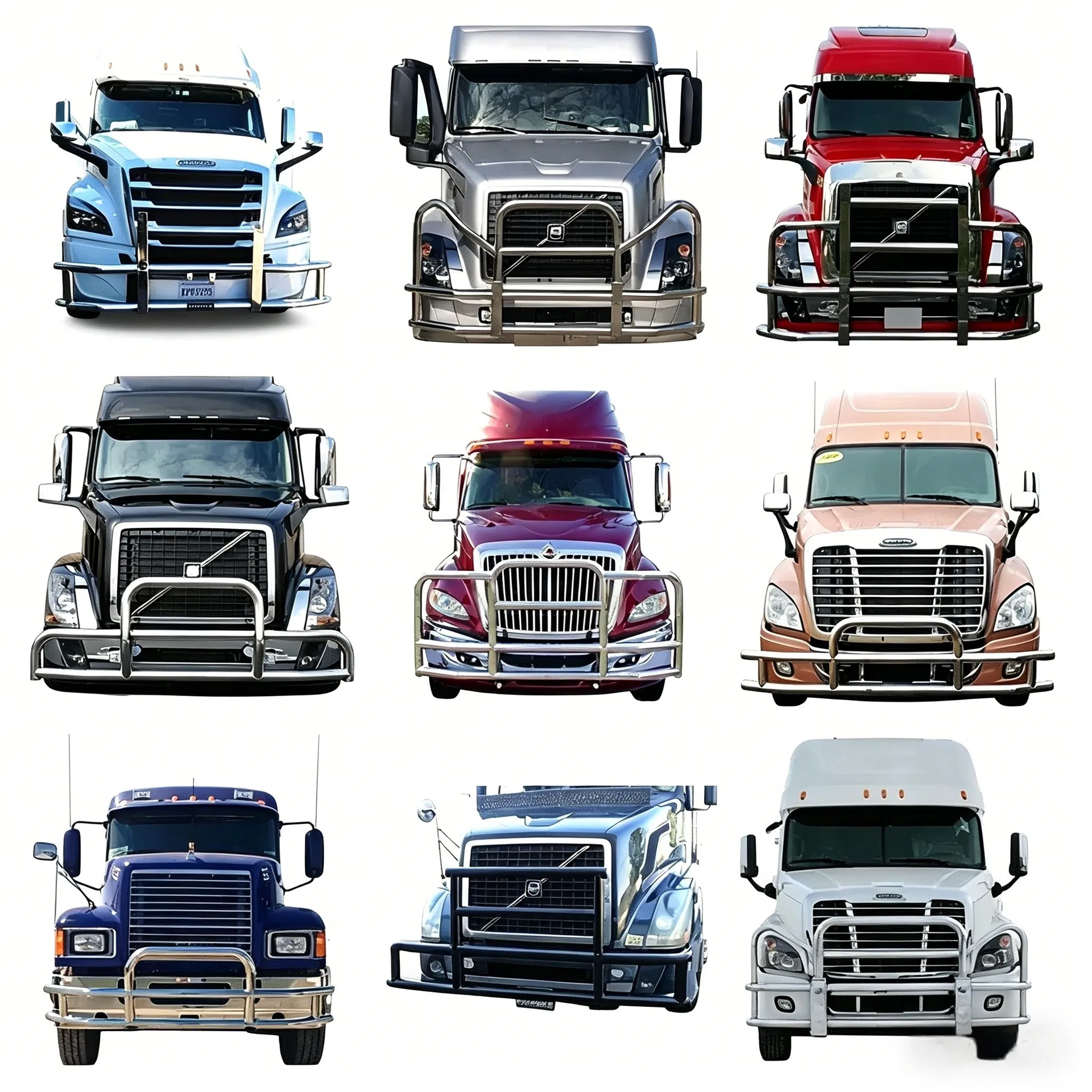 Acessórios de Modificação para Grade Frontal de Fábrica Atacadista, Protetor de Veado e Alce para Caminhões Semi Freightliner Cascadia
