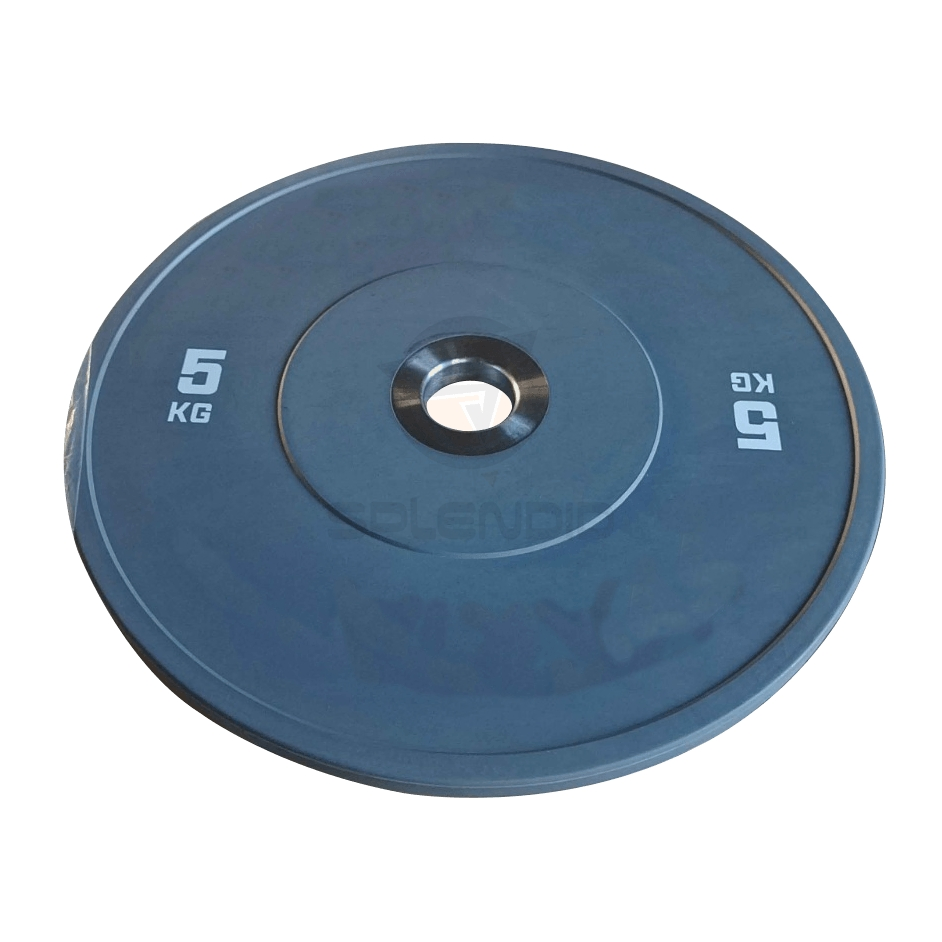 Competição de Equipamento de Academia Placa de Peso de Borracha com Barra de Halteres