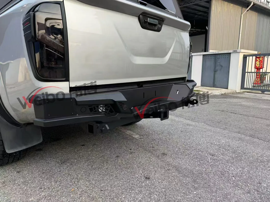 Parachoque Traseiro Armando Heavy Duty Q235A Aço Carbono para Caminhonete Hilux