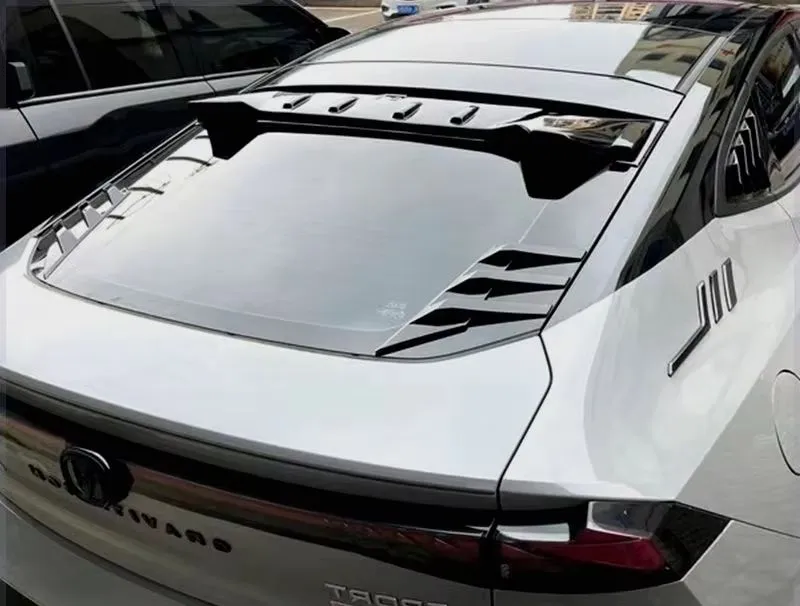 Decoração de lâmina em padrão de fibra de carbono para carro, adesivo plástico, preto brilhante, fibra de carbono para para-choque