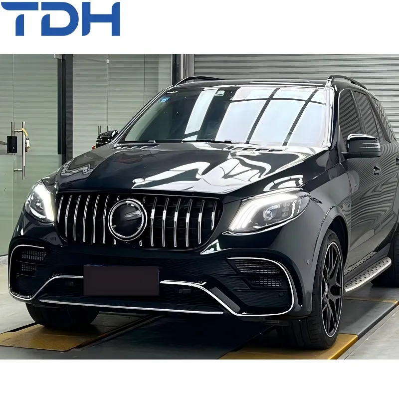 Para-choque Modificado para 2012-2015 Mercedes Benz Ml W166 Facelift para Gle63 Para-choque Dianteiro Para-choque Traseiro com Capô de Alumínio