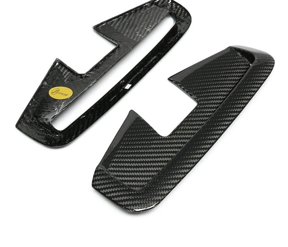 para BMW 4 Ser G22 G23 M440I Canards de Para-choque Frontal em Fibra de Carbono Seco M-Sport 4 PCS/Conjunto Acabamentos de Divisória Kit de Carro
