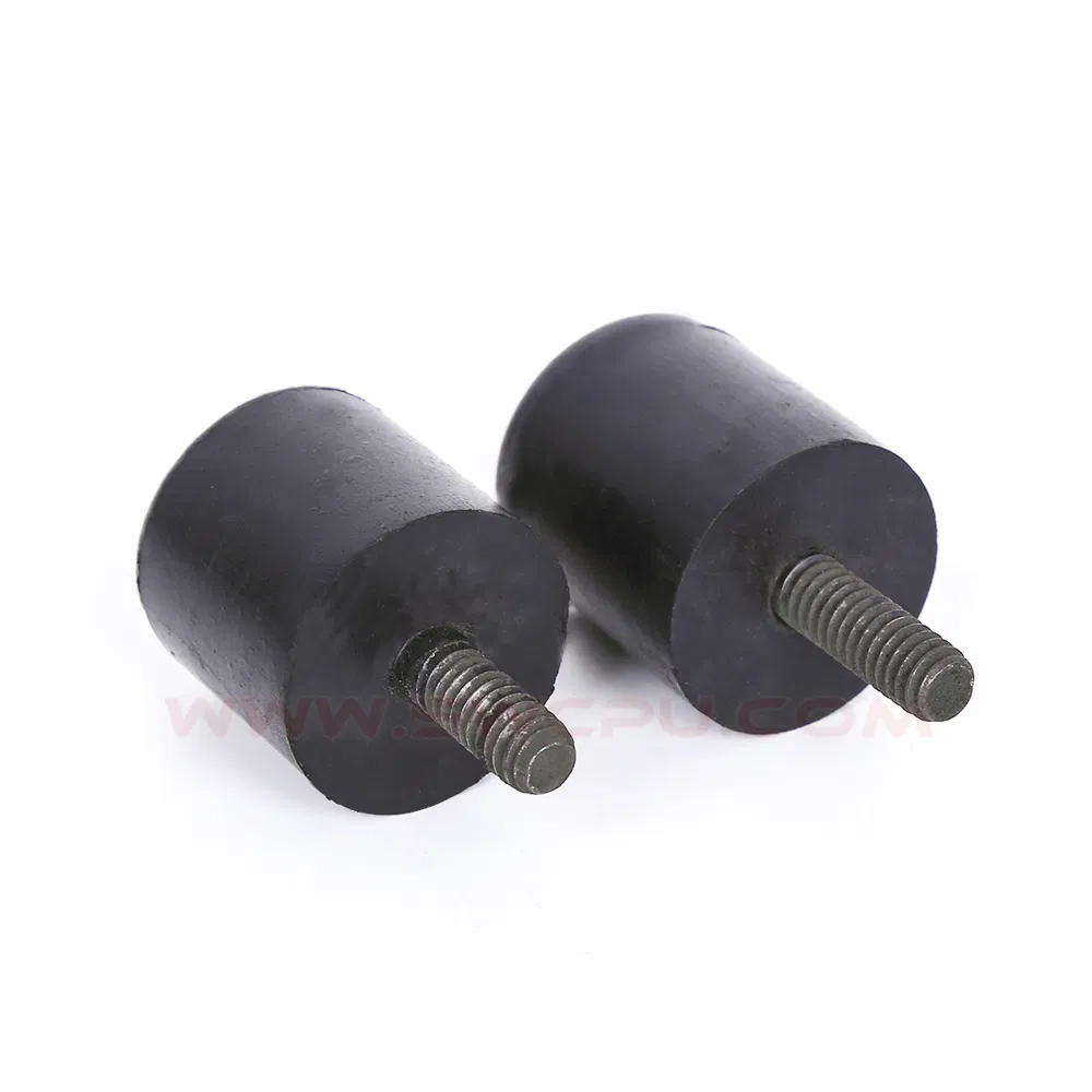 Bumper de Borracha de Silicone Antiderrapante / Bloco Silencioso de Borracha Amortecedor com Furo Rosqueado