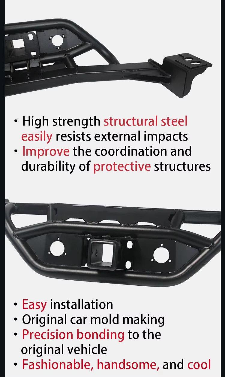 Peças de Veículo Off-Road Bumper Traseiro de Aço para Toyota Land Cruiser LC150